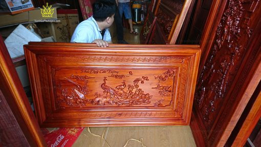 Tranh Gỗ Công Mai Phú Quý Cát Tường 1m27